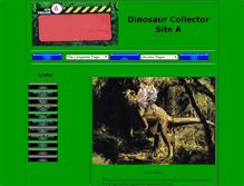 Tablet Screenshot of dinosaurcollectorsitea.com